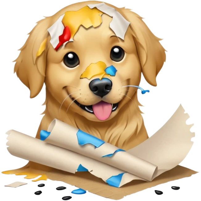 Dog ate homework  emoji