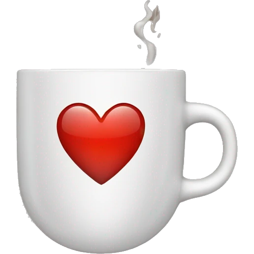 heart with a cup emoji