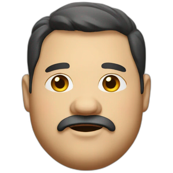fat guy emoji