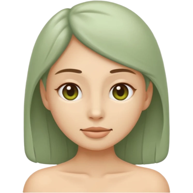 Minimal wellness emoji representing tighter skin and firmness,
subtle lifting effect, smooth contours, calm and natural,
no beauty or cosmetic symbols, soft sage green color palette emoji
