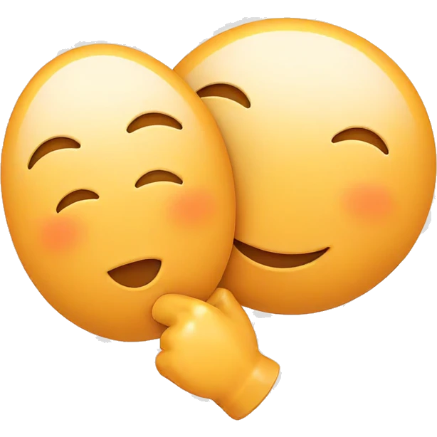 joyful expression on white backdrop emoji