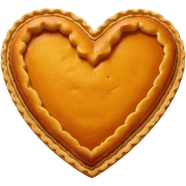 Pumpkin Pie Heart emoji
