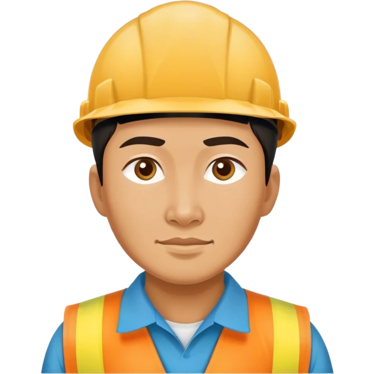 photorealistic kazakh worker emoji