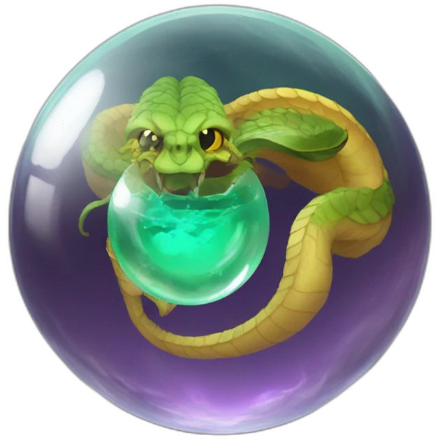 hydra in breacking crystal ball emoji