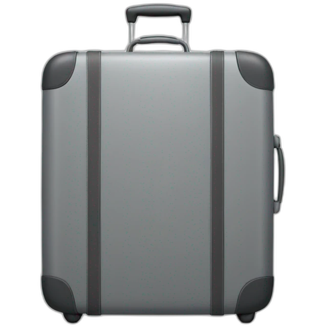 grey suitcase emoji