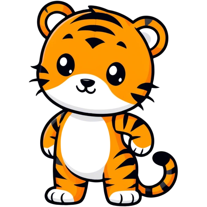 Baby tiger  emoji