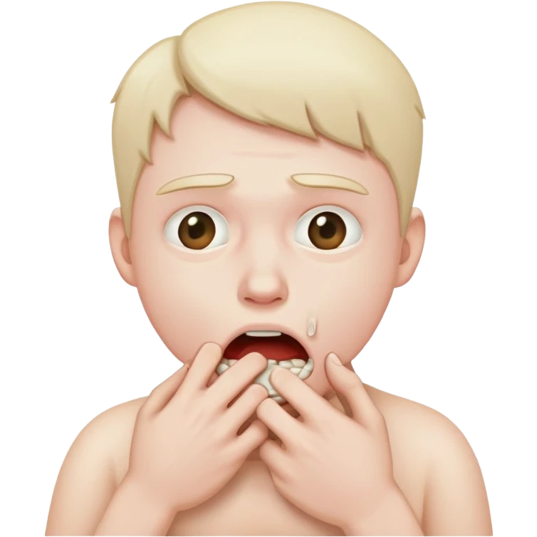 someone chocking themselves  emoji