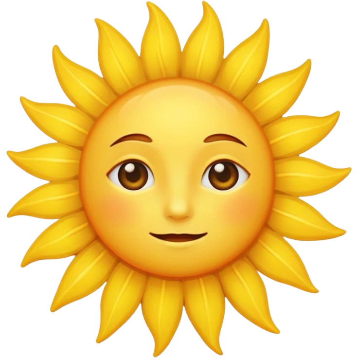 Un soleil emoji