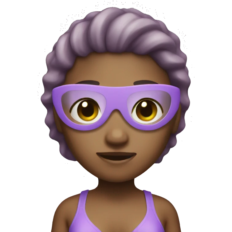 light purple bikini emoji