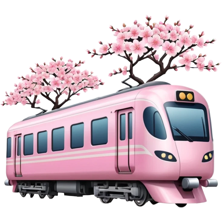 Create a japanese pink train emoji