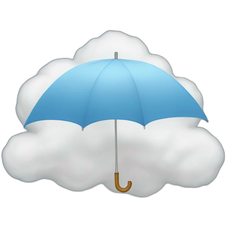Umbrella cloud emoji
