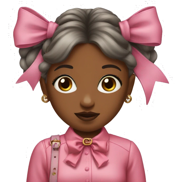 the girl with the Gucci bag, she's all pink and with a bow on her hair emoji