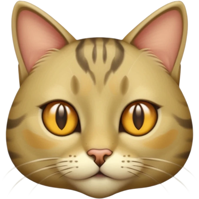 khaki-colored cat emoji
