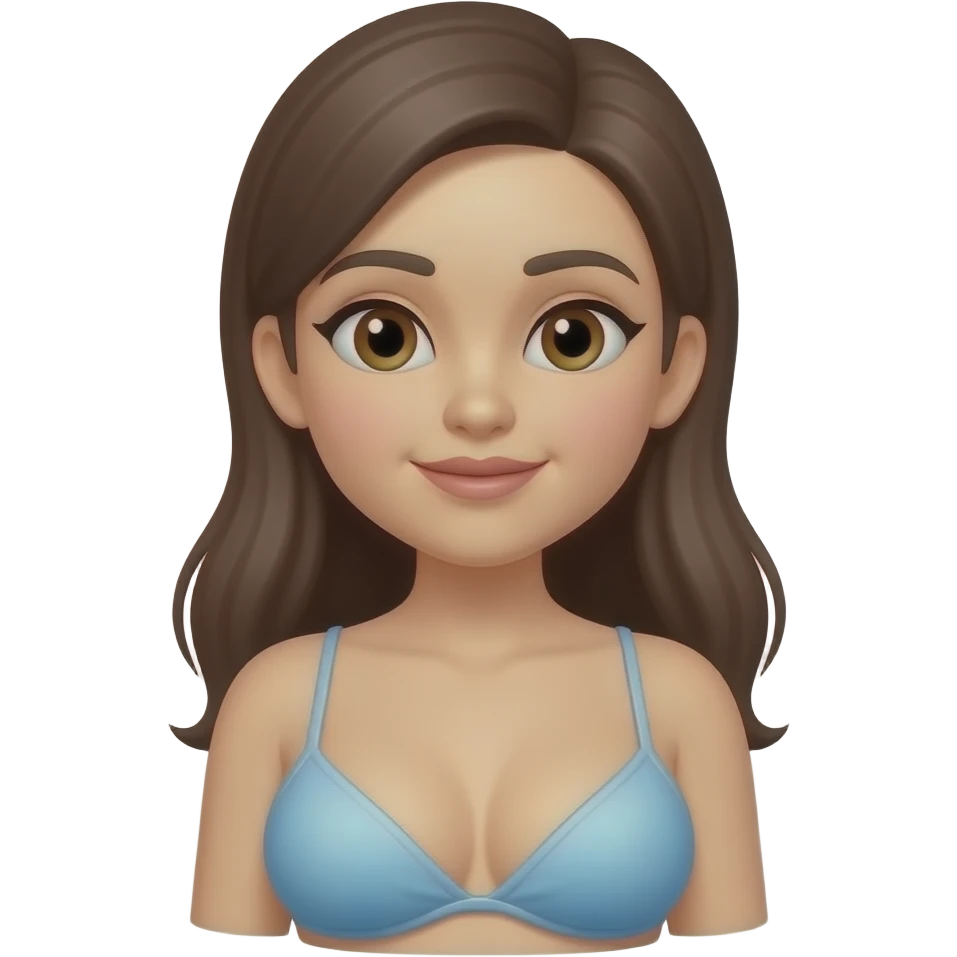 make me a humanoid female emoji with free ample tits emoji