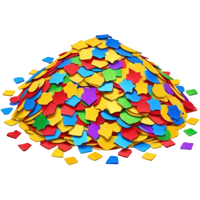 Holiday confetti emoji