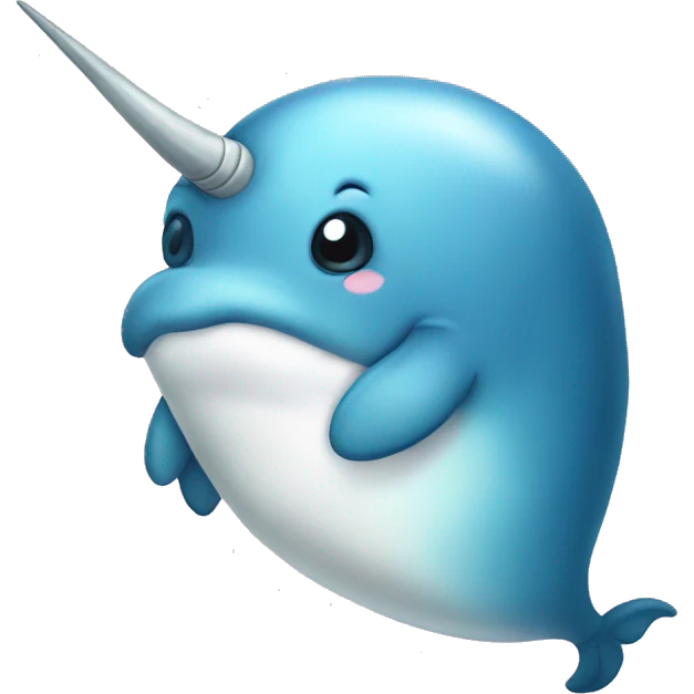 Sad narwhal emoji