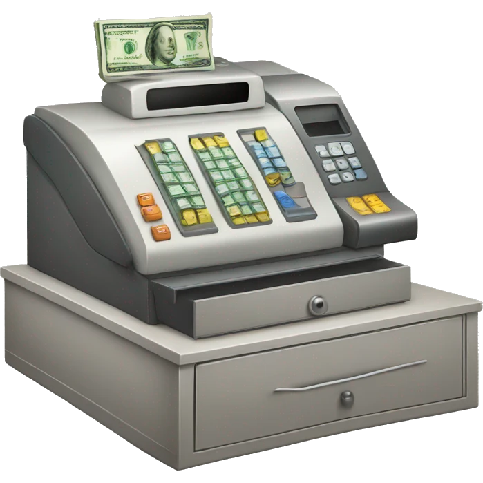price display of cash register emoji