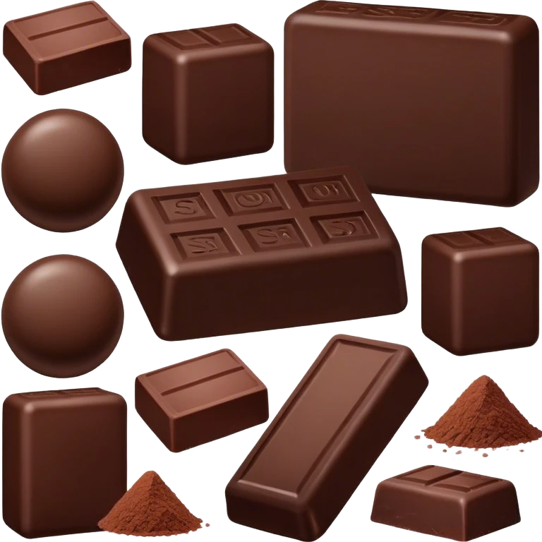 dark chocolate sea salt emoji