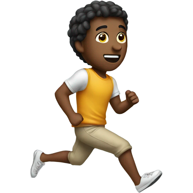 Running away emoji