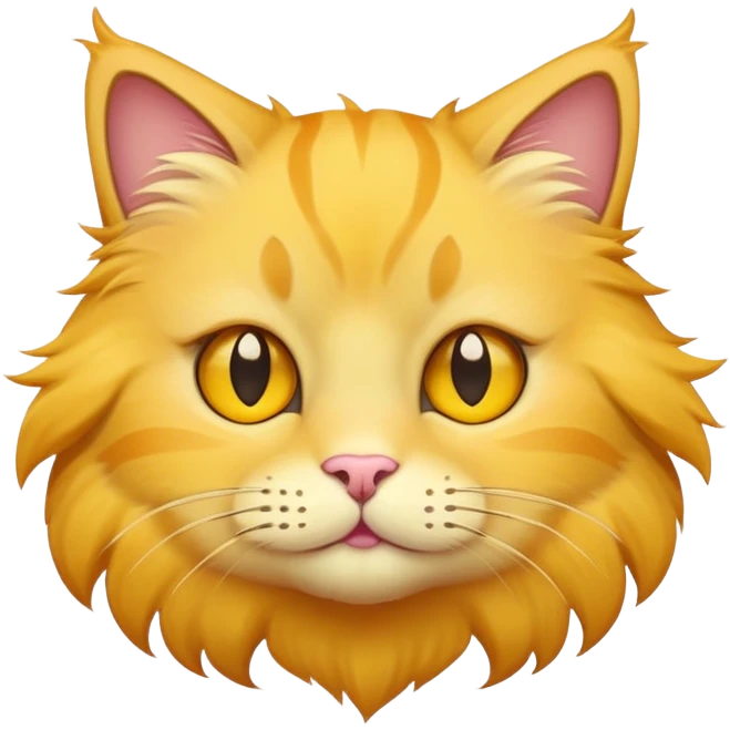 A yellow cat face with star eyes  emoji