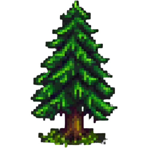 pine tree in a forest emoji