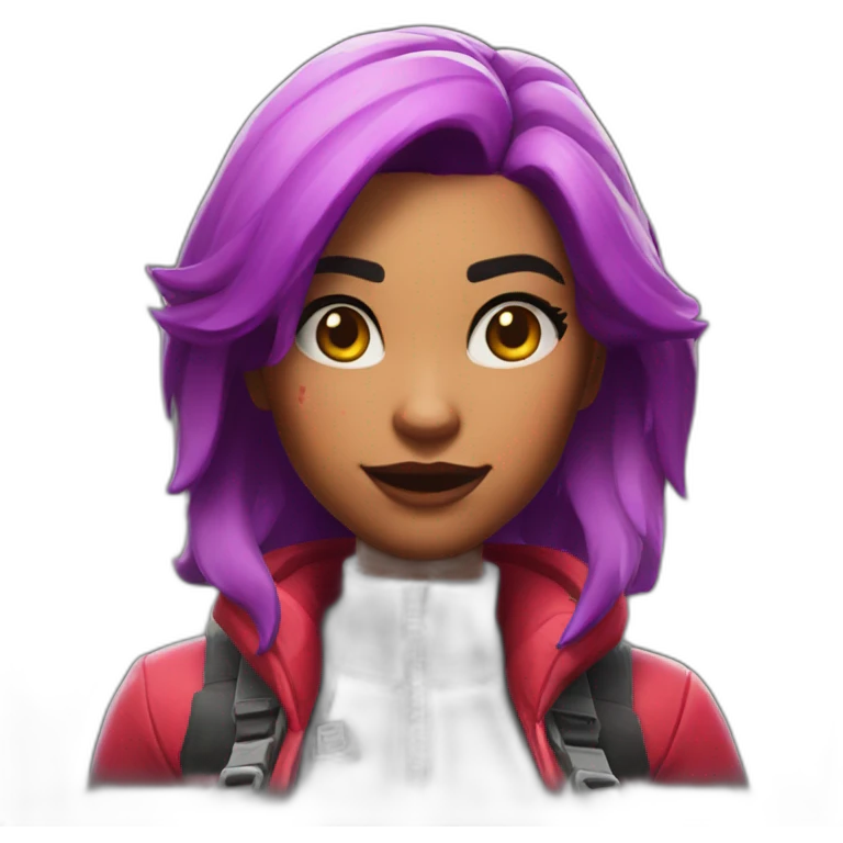 Mia Assaillant rouge skin fortnite emoji