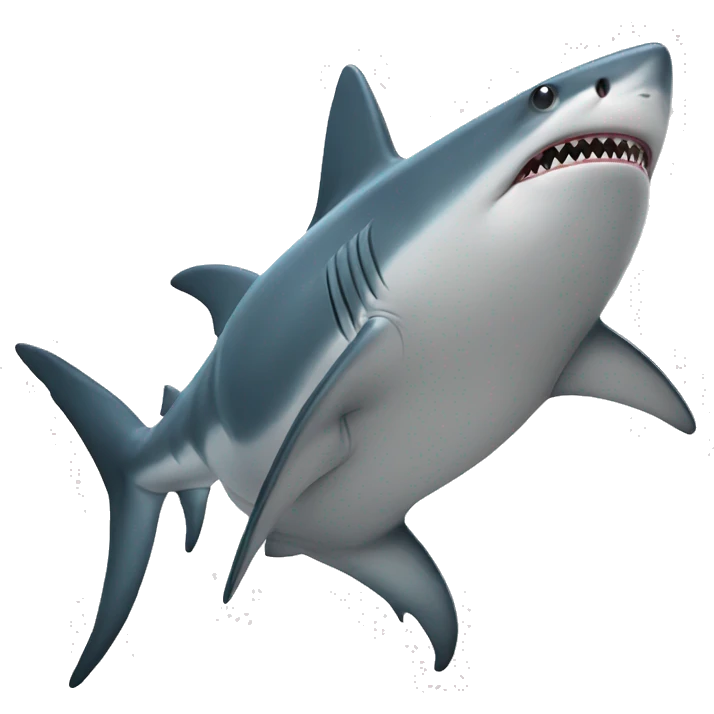 shark with a butt emoji