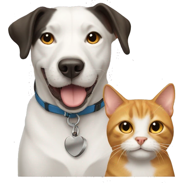 cat and dog emoji