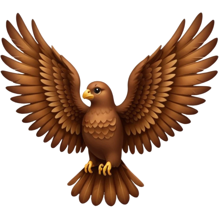 Brown wings emoji