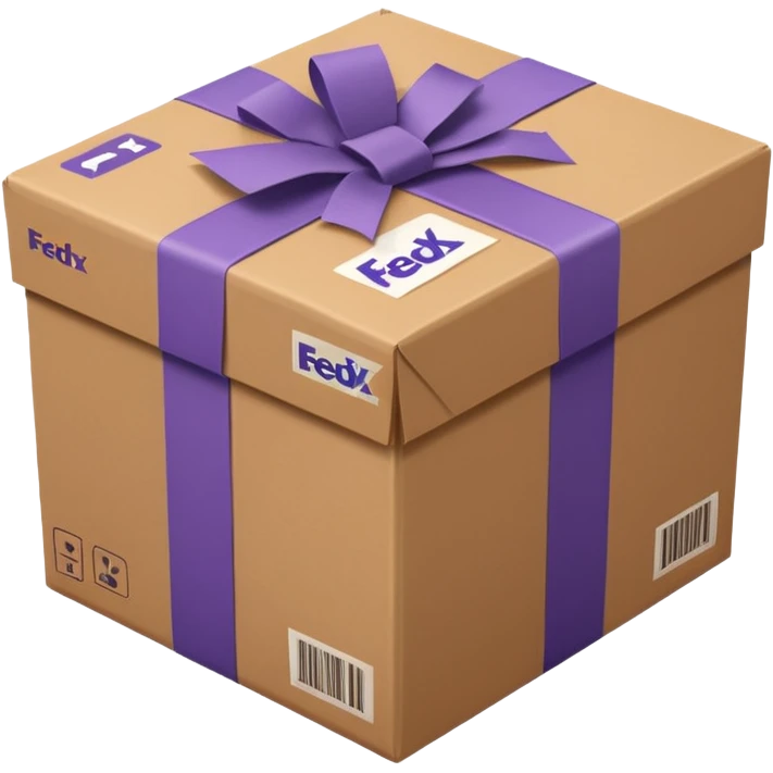 FedEx delivery parcel emoji