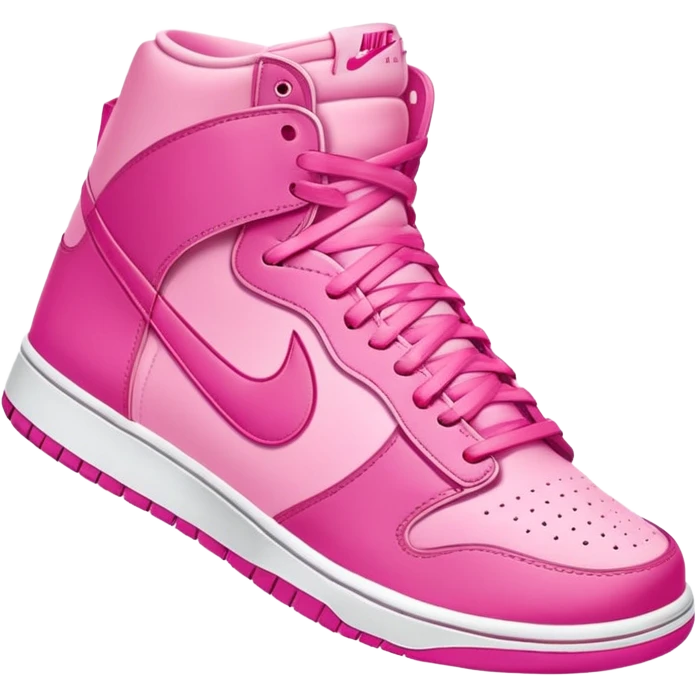 Nike shoes Dunki pink one shoes  emoji