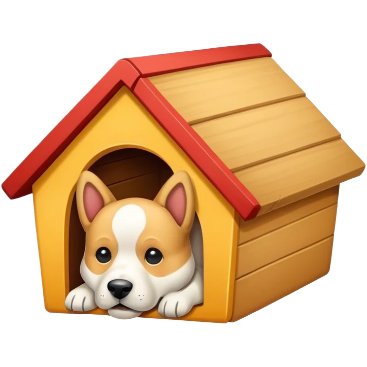 Doghouse no dog  emoji