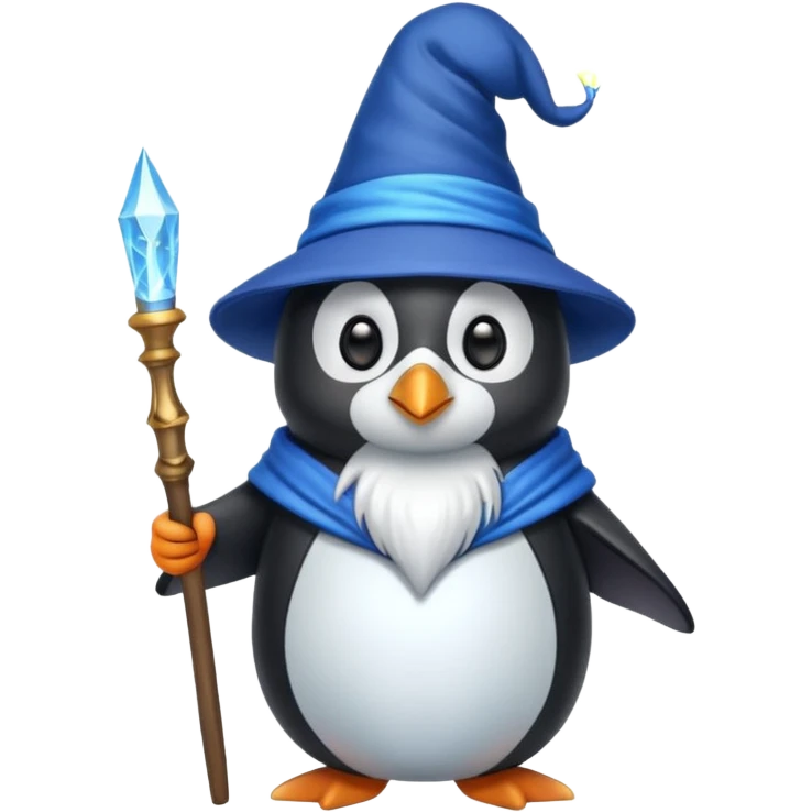 Penguin Wizard emoji