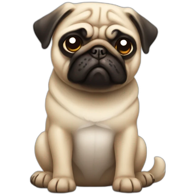 pug-angry-cute emoji