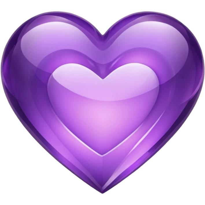 amethyst crystal purple heart emoji