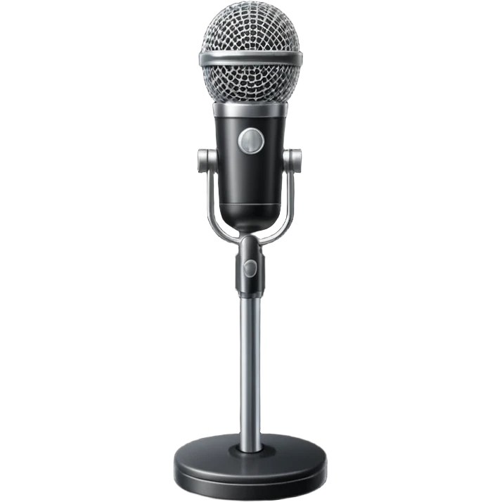 stage microphone with stand emoji