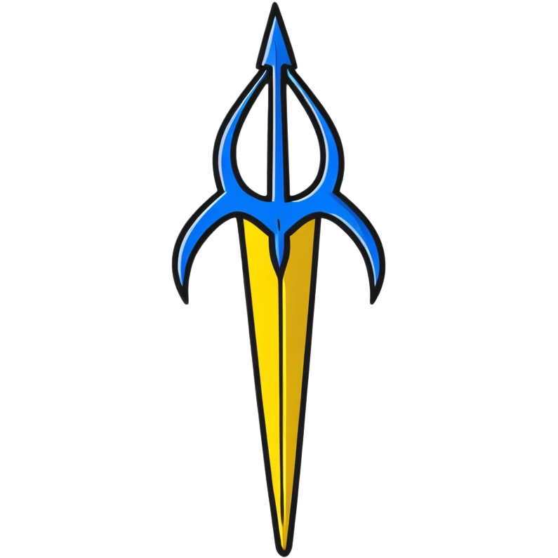 Ukrainian trident emblem symbol emoji