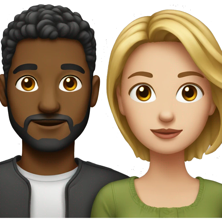realistic portrait of couple emoji