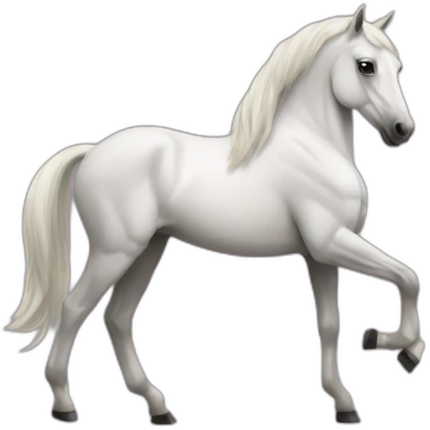 Horse with high heels emoji