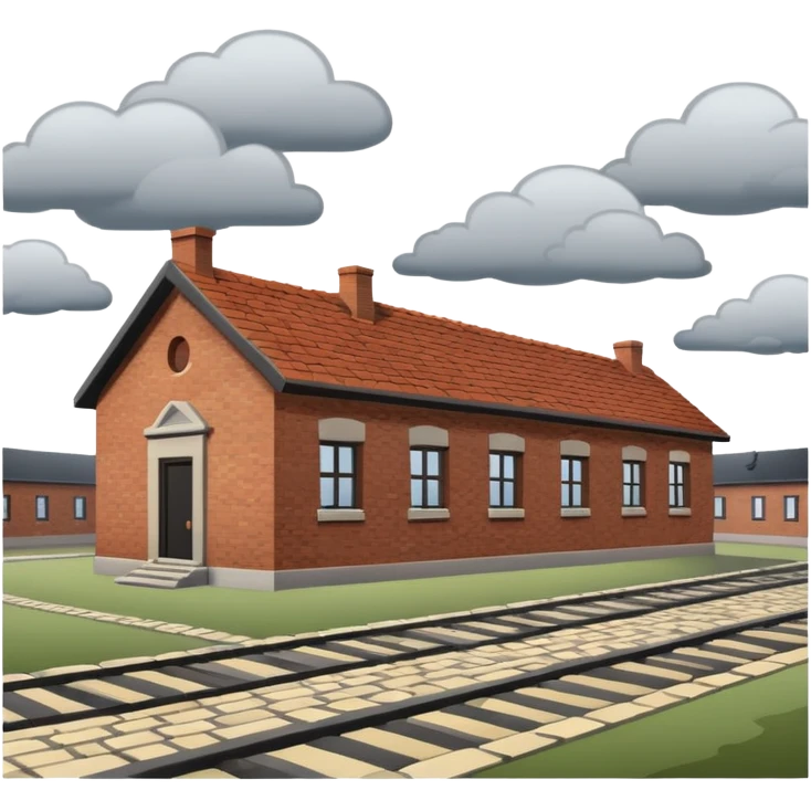Auschwitz camp from outside emoji