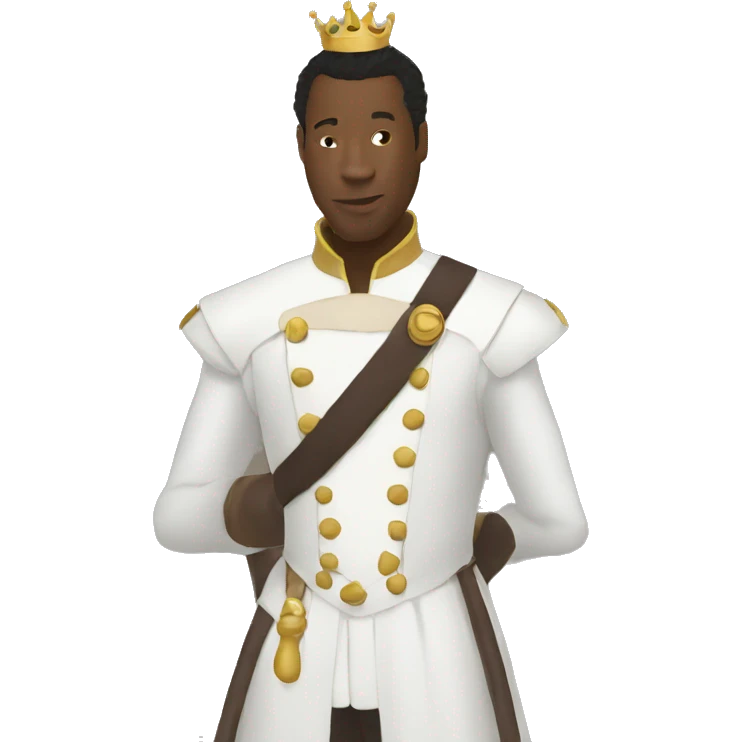 king baldwin with mask white emoji