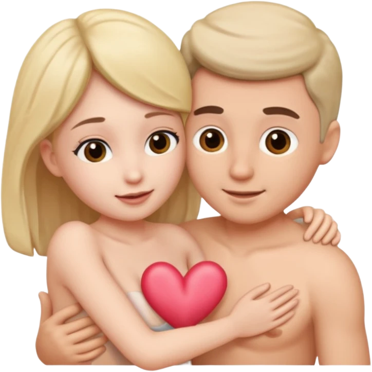 Loving and caring intercourse realistic genitals coupling to bring life emoji
