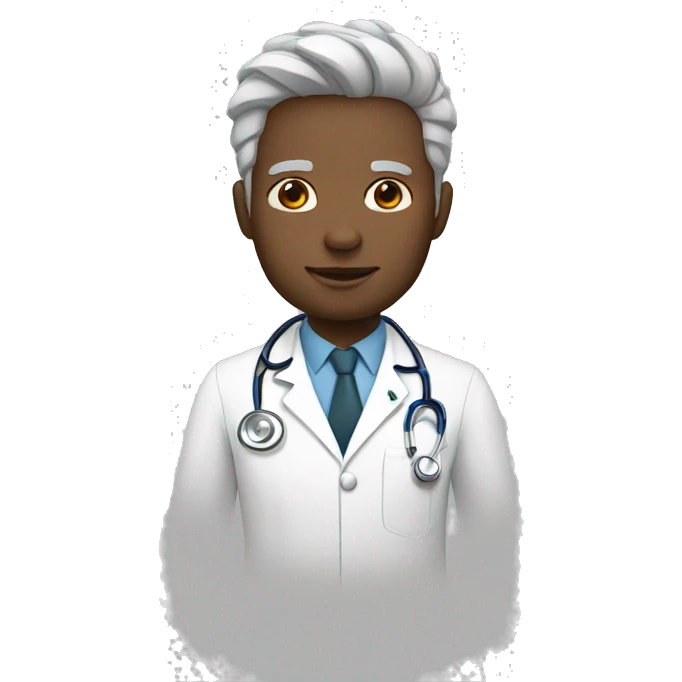 doctor white skin without glasses emoji