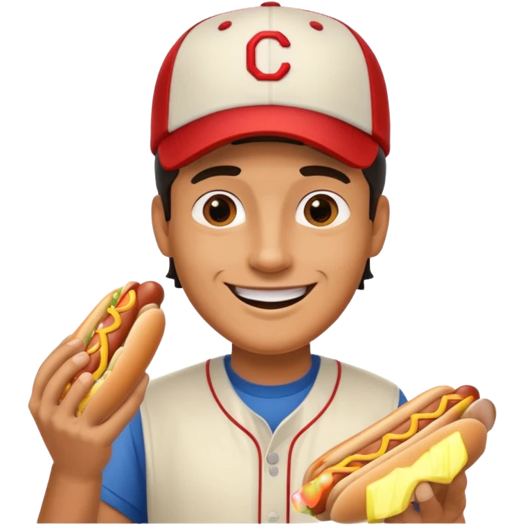 man holding hot dog emoji