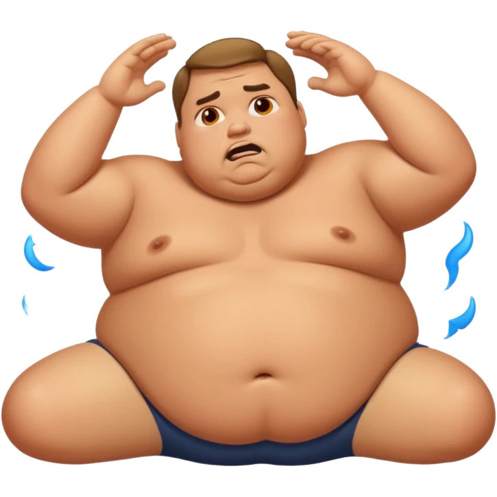 fat guy laying mad pipage emoji