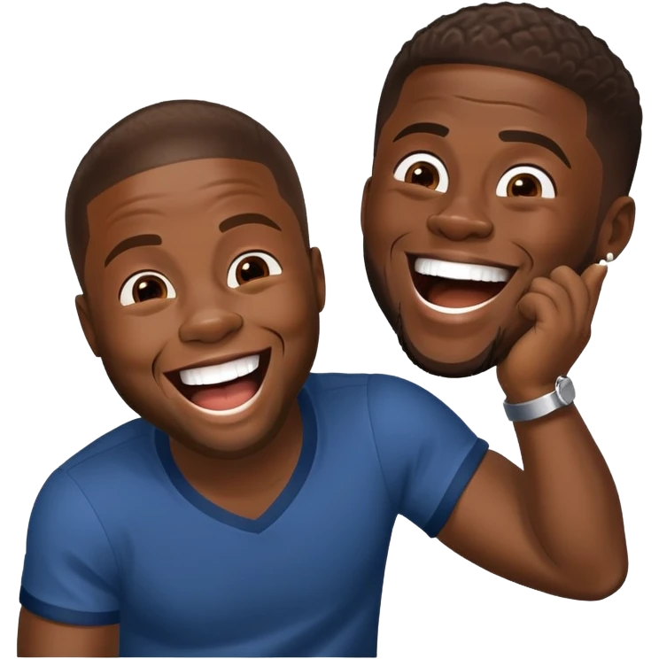 Kevin hart laughing emoji