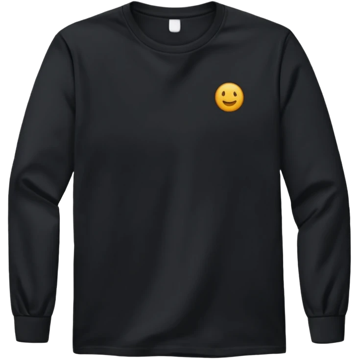 black long sleeve shirt emoji