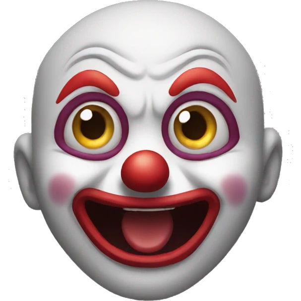scared clown emoji