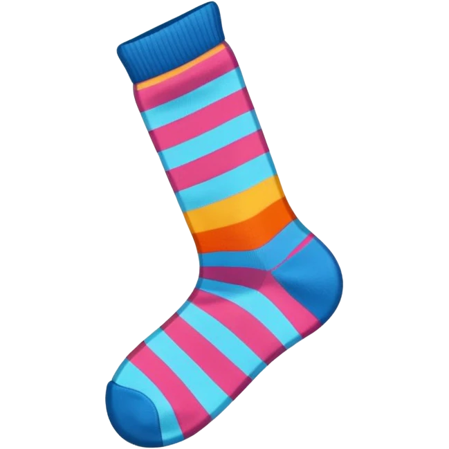 Striped sock emoji