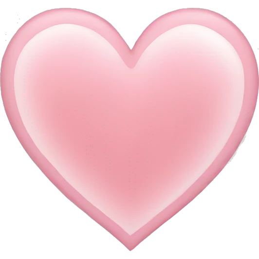 Light pink heart emoji